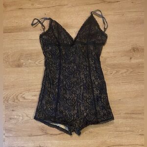 RVCA Black Lace Chemise